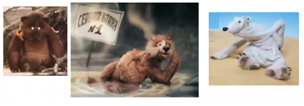 Этих трёх медведей что-то объединяет -познавательный мультсериал о природе.