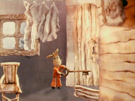 Кадр из мультфильма "Волк и семеро козлят на новый лад"