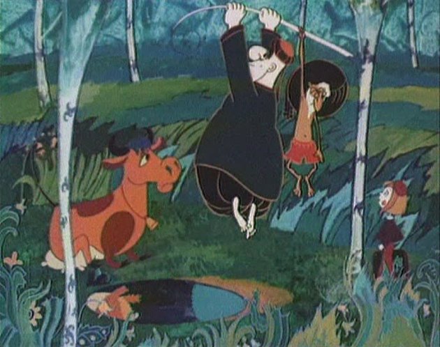 Кадр из мультфильма "Наследство волшебника Бахрама"