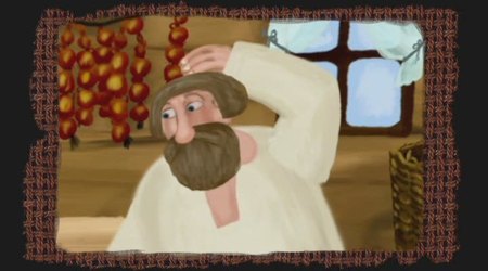 Кадр из мультфильма "Большой петух"