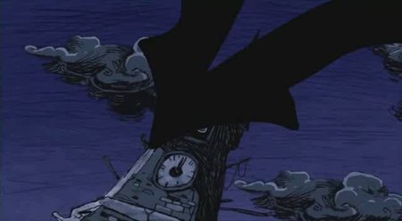 Кадр из мультфильма "Человек в пенсне"