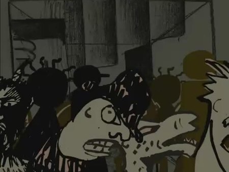 Кадр из мультфильма "Футуристы. Домик на Песочной"