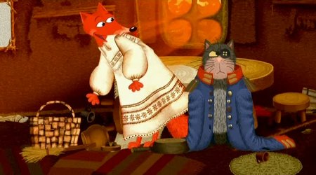 Кадр из мультфильма "Кот и Лиса"