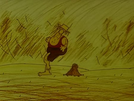 Кадр из мультфильма "Крот"
