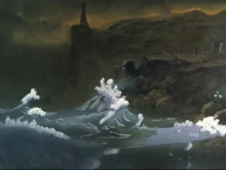 Кадр из мультфильма "Легенда о старом маяке"