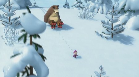 Кадр из мультфильма "Праздник на льду"