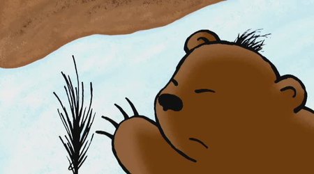 Кадр из мультфильма "Непослушный медвежонок"