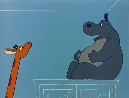 Кадр из мультфильма "Про бегемота, который боялся прививок"