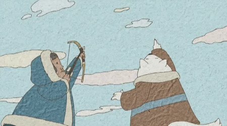 Кадр из мультфильма "Проделки лиса"
