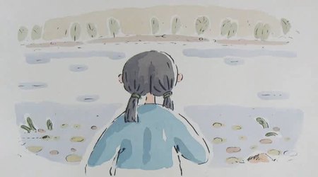 Кадр из мультфильма "Рыбак Оскус-Оол"