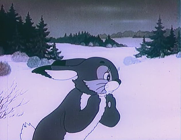 Кадр из мультфильма "Серая шейка"