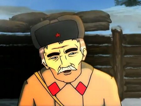 Кадр из мультфильма "Сильные духом крепче стены"