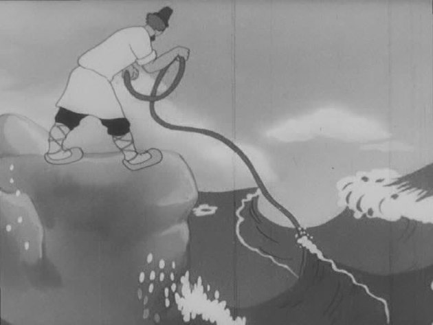 Кадр из мультфильма "Сказка о попе и его работнике Балде"