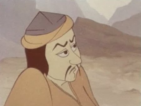 Кадр из мультфильма "Сказка о волшебном гранате"
