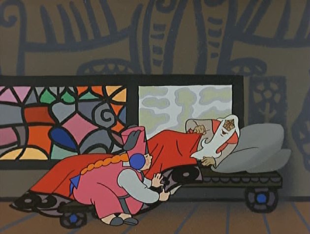 Кадр из мультфильма "Сказка о Золотом Петушке"