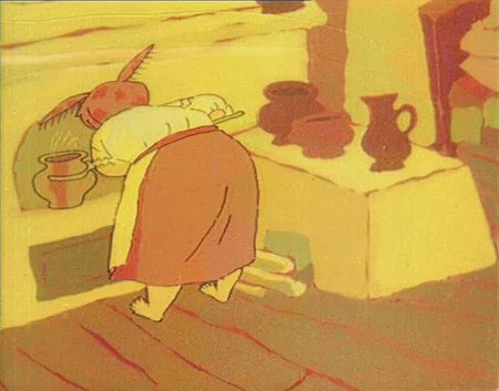 Кадр из мультфильма "Сказка про богиню Макошу"