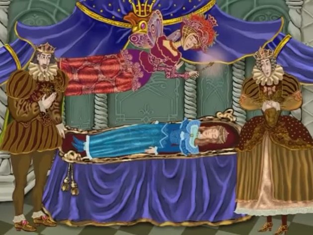 Кадр из мультфильма "Спящая красавица"