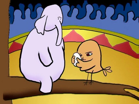 Кадр из мультфильма "Слон"