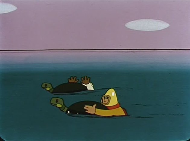 Кадр из мультфильма "Тайна далекого острова"