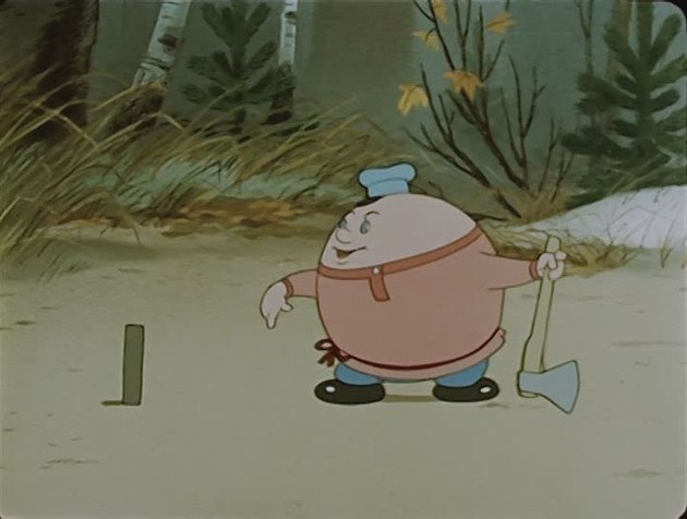 Кадр из мультфильма "Три дровосека"