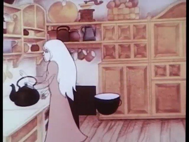 Кадр из мультфильма "Великан попал в беду"