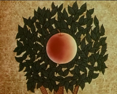 Кадр из мультфильма "Яблоко"