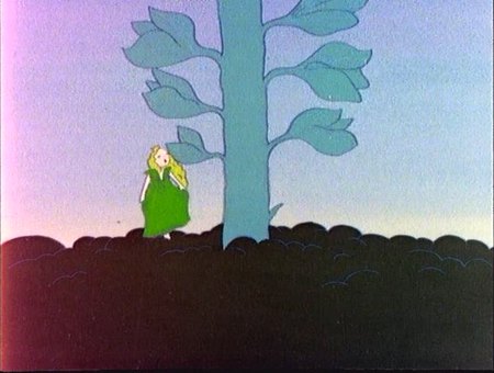 Кадр из мультфильма "Загадка про длинные бобы"