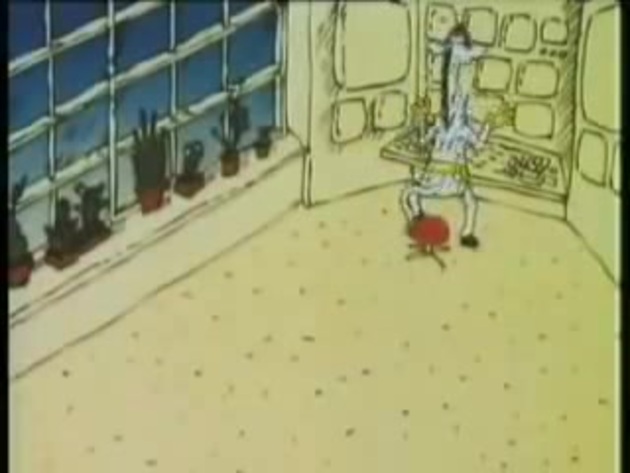 Кадр из мультфильма "Жираф-шериф"